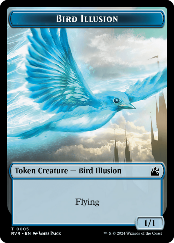 Bird Illusion Token [Ravnica Remastered Tokens] For Discount