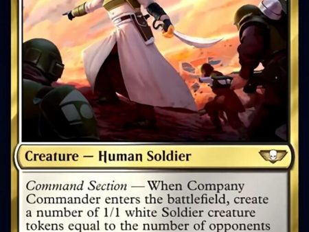 Company Commander (Surge Foil) [Warhammer 40,000] on Sale