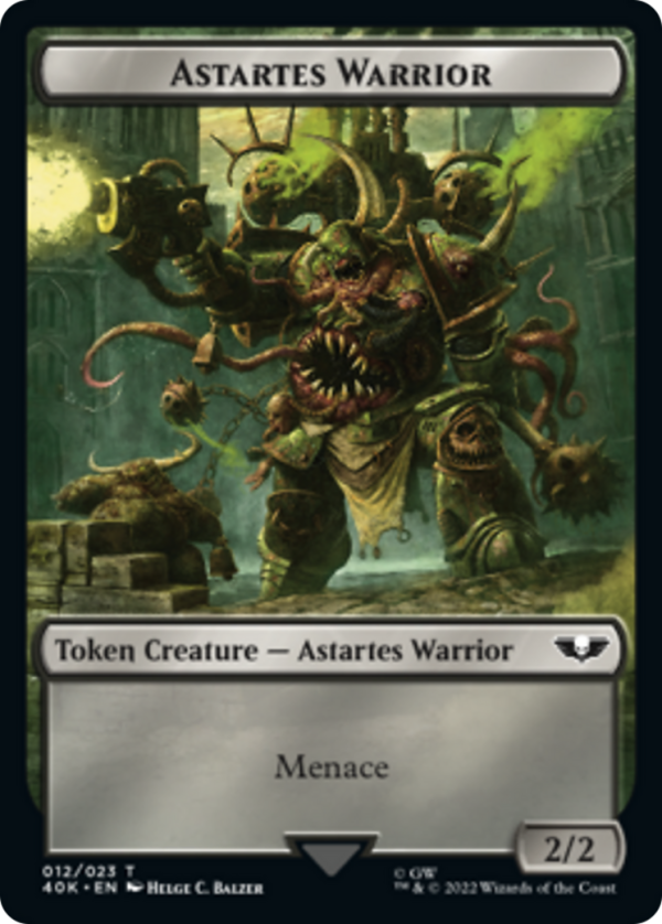 Astartes Warrior    Plaguebearer of Nurgle Double-Sided (Surge Foil) [Warhammer 40,000 Tokens] Cheap