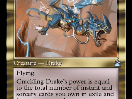 Crackling Drake (Retro Frame) [Ravnica Remastered] For Cheap