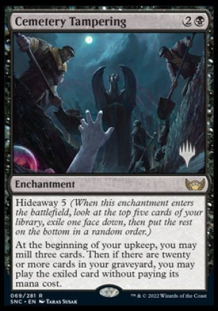 Cemetery Tampering (Promo Pack) [Streets of New Capenna Promos] Online