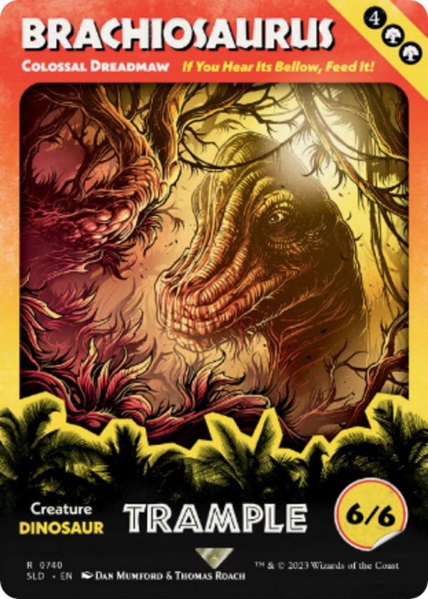 Brachiosaurus - Colossal Dreadmaw (Rainbow Foil) [Secret Lair Drop Series] on Sale