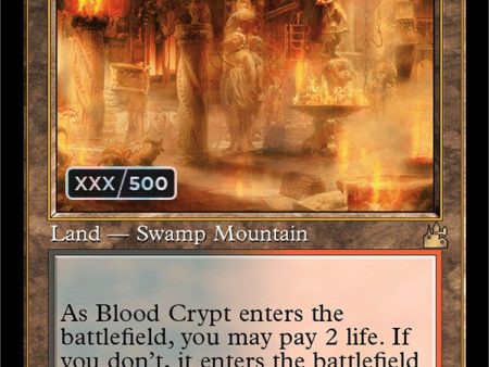 Blood Crypt (Retro) (Serialized) [Ravnica Remastered] Online Sale