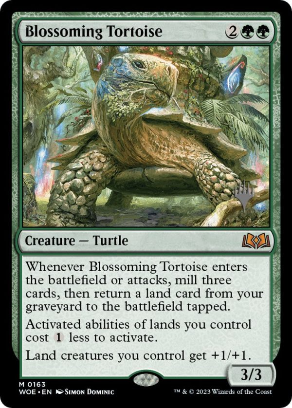 Blossoming Tortoise (Promo Pack) [Wilds of Eldraine Promos] Supply