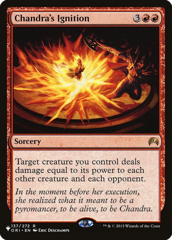 Chandra s Ignition [Secret Lair: Heads I Win, Tails You Lose] For Cheap