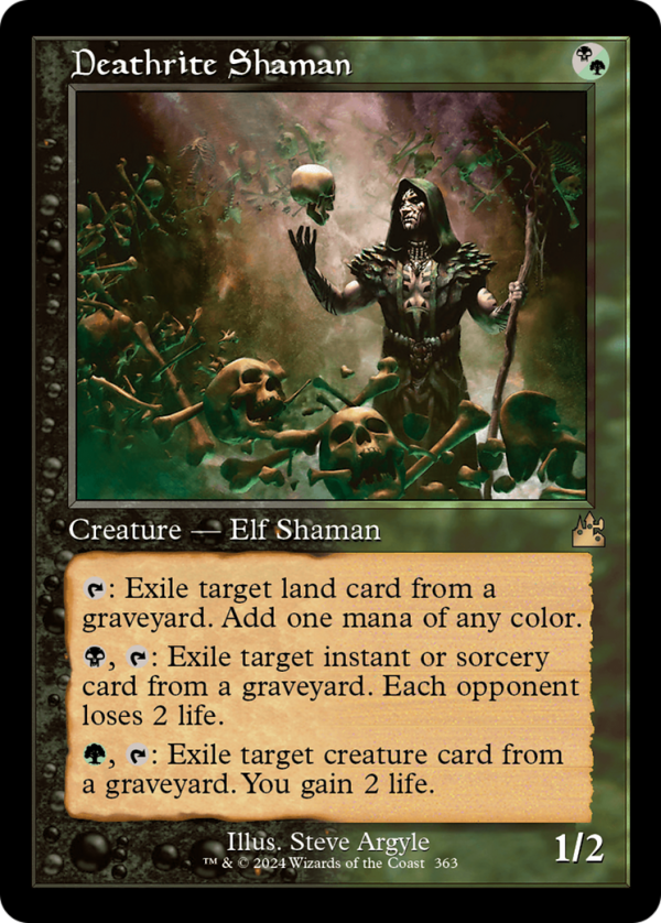 Deathrite Shaman (Retro Frame) [Ravnica Remastered] Online Sale