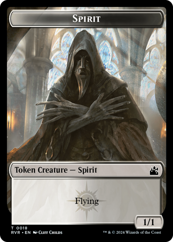 Spirit Token (0018) [Ravnica Remastered Tokens] For Discount