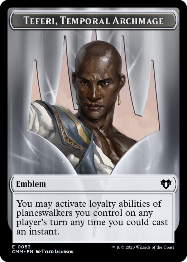 Clue    Emblem - Teferi, Temporal Archmage Double-Sided Token [Commander Masters Tokens] For Discount