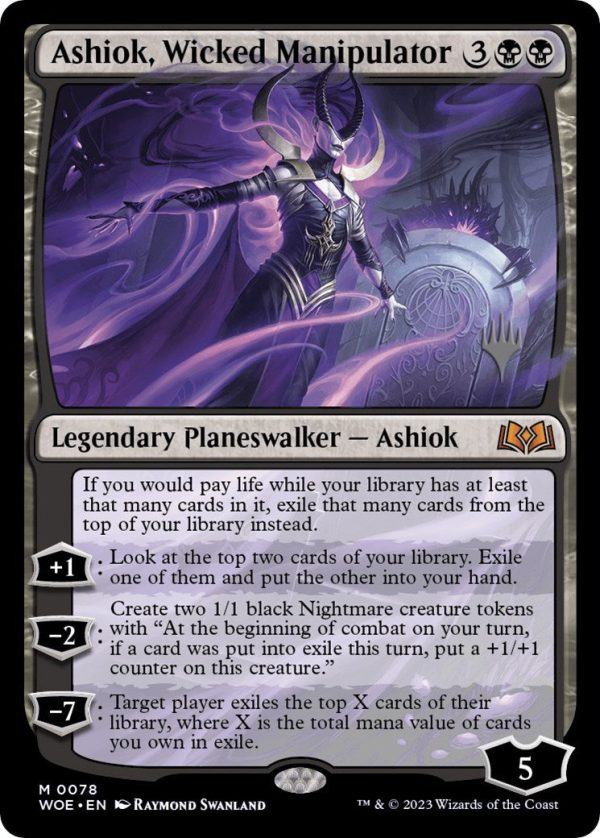 Ashiok, Wicked Manipulator (Promo Pack) [Wilds of Eldraine Promos] on Sale