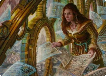 Cartographer s Survey Art Card [Innistrad: Crimson Vow Art Series] Online Sale