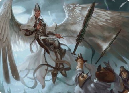 Angelic Quartermaster Art Card [Innistrad: Crimson Vow Art Series] For Sale